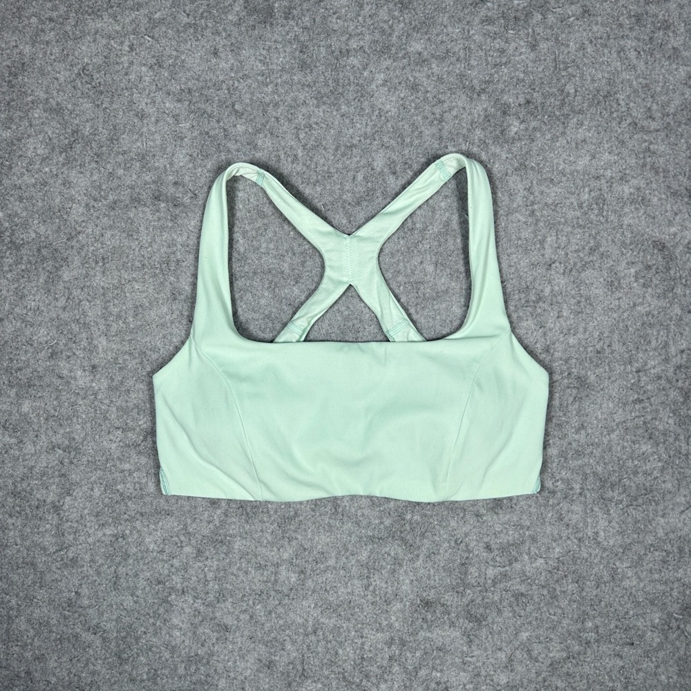 Lululemon Energy Bra Women 10 Green Yoga Workout Gym Athletic Activewear